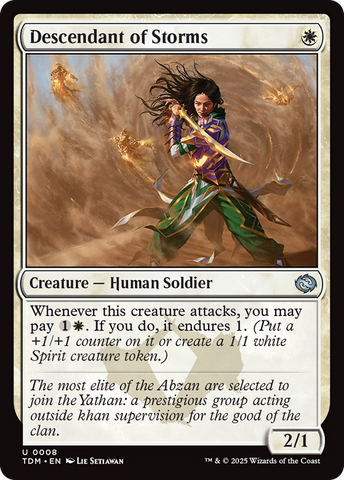 Descendant of Storms [Tarkir: Dragonstorm]
