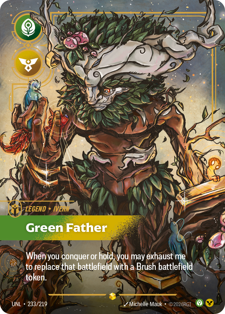 Ivern - Green Father (Overnumbered) (UNL-233a/219) [Riftbound: Unleashed]