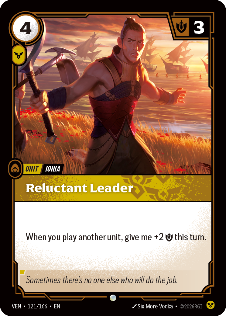 Reluctant Leader (VEN-121/166) [Riftbound: Vendetta]