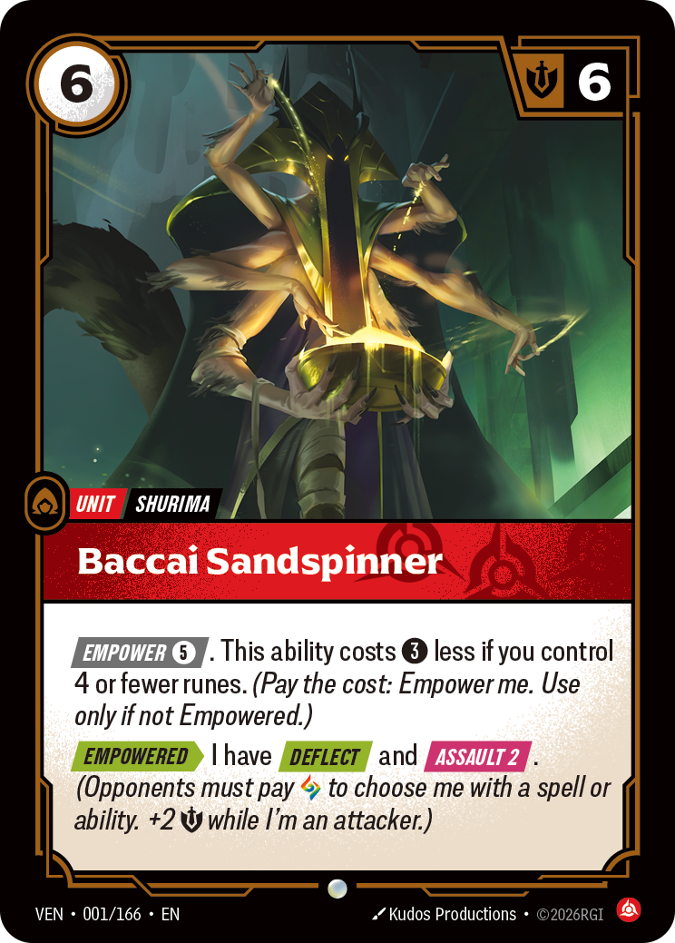 Baccai Sandspinner (VEN-001/166) [Riftbound: Vendetta]