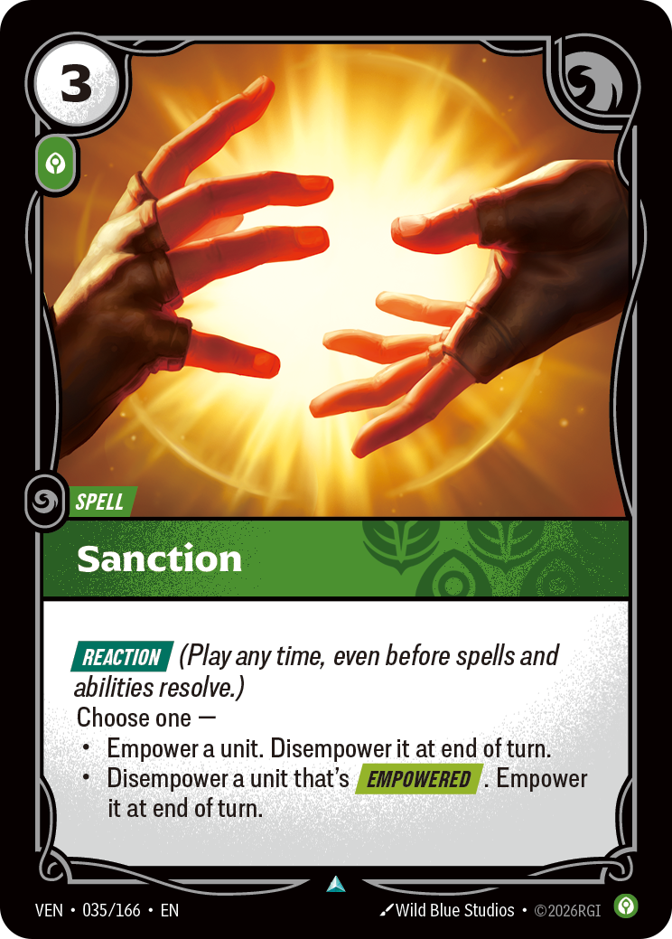 Sanction (VEN-035/166) [Riftbound: Vendetta]