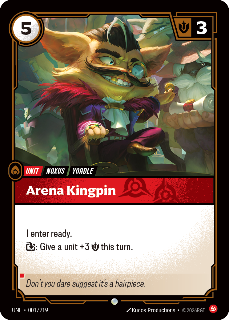 Arena Kingpin (UNL-001/219) [Riftbound: Unleashed]