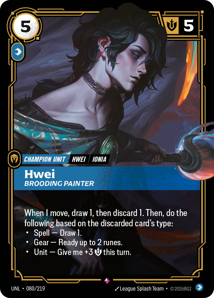 Hwei - Brooding Painter (UNL-080/219) [Riftbound: Unleashed]