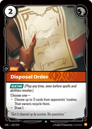 Disposal Order (UNL-103/219) [Riftbound: Unleashed]