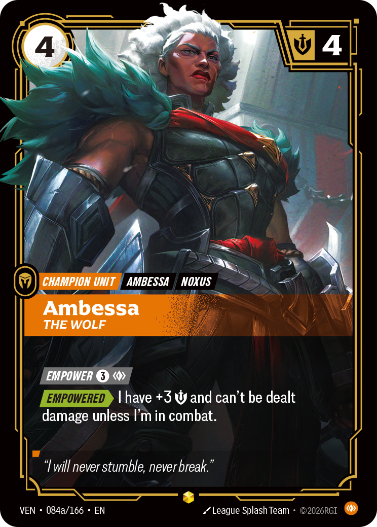 Ambessa, The Wolf (Alternate Art) (VEN-084a/166) [Riftbound: Vendetta]