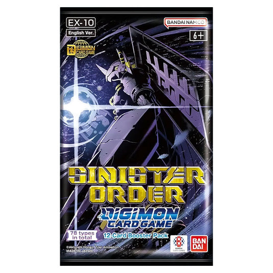 DIGIMON - EX10: Sinister Order - Booster Pack (PREORDER) DIGIMON - EX10: Sinister Order - Booster Pack (PREORDER)
