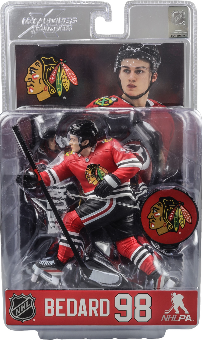 McFarlane Toys - 7" Posed Figure - Connor Bedard - Chicago Blackhawks