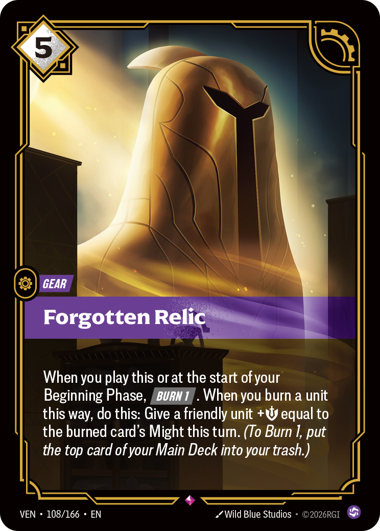 Forgotten Relic (VEN-108/166) [Riftbound: Vendetta]