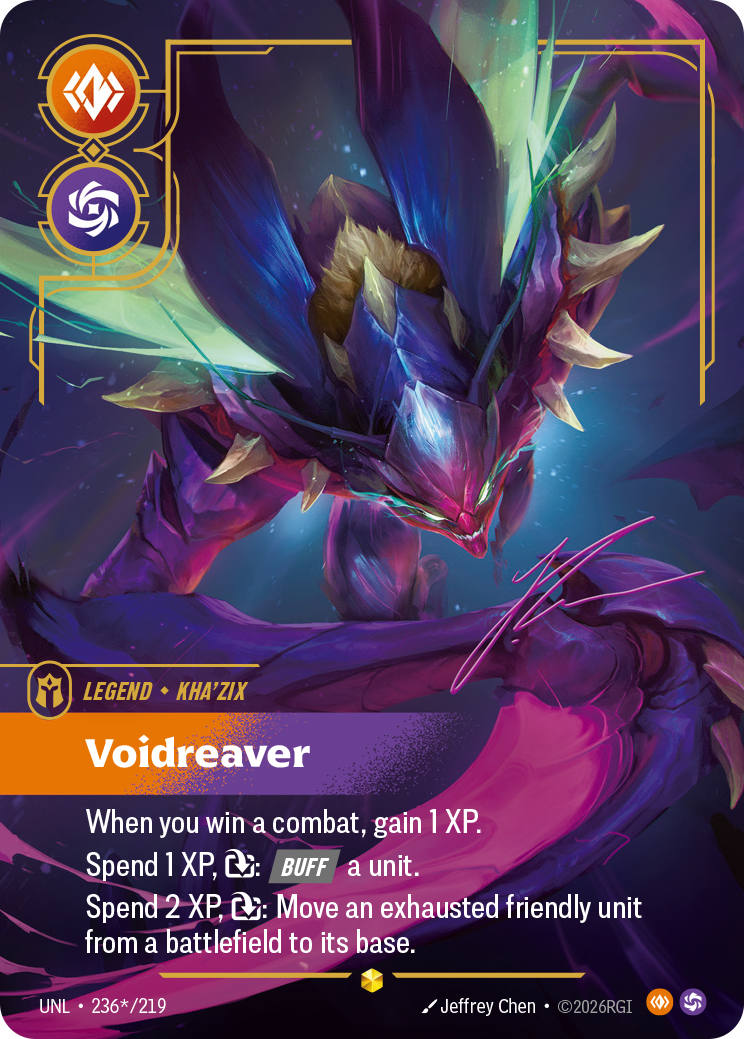 Kha'Zix - Voidreaver (Signature) (UNL-236a/219) [Riftbound: Unleashed]