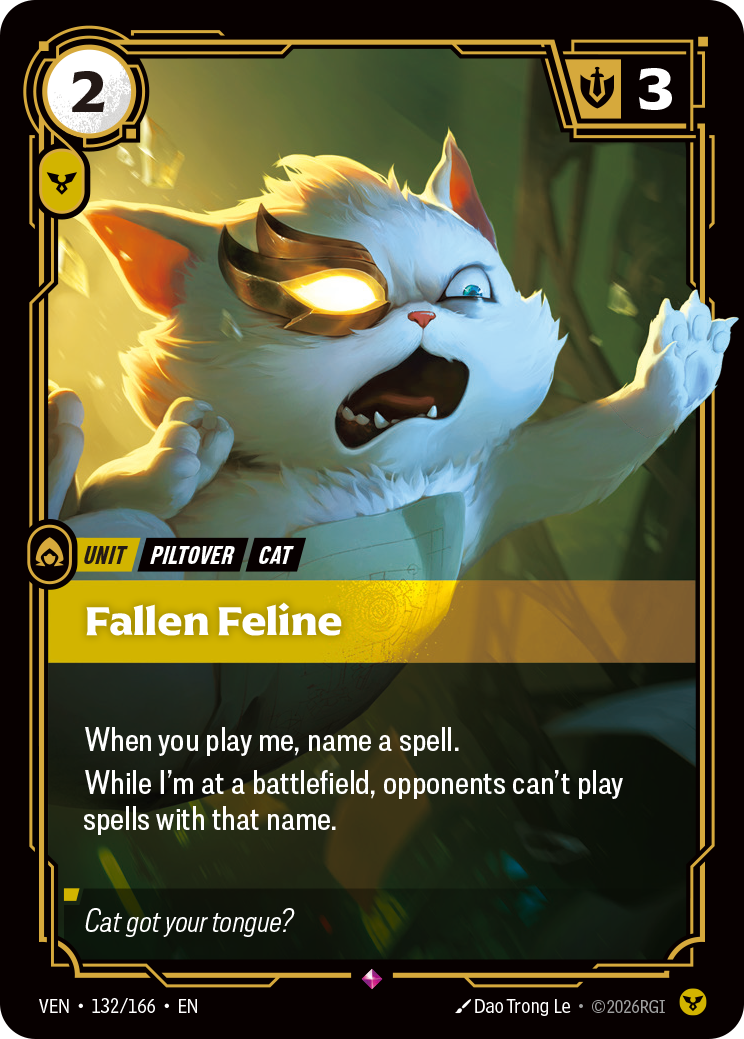 Fallen Feline (VEN-132/166) [Riftbound: Vendetta]