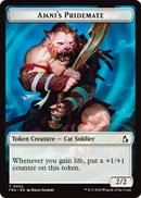 Ajani's Pridemate // Ajani Resolute Double-Sided Token [Reality Fracture Tokens]