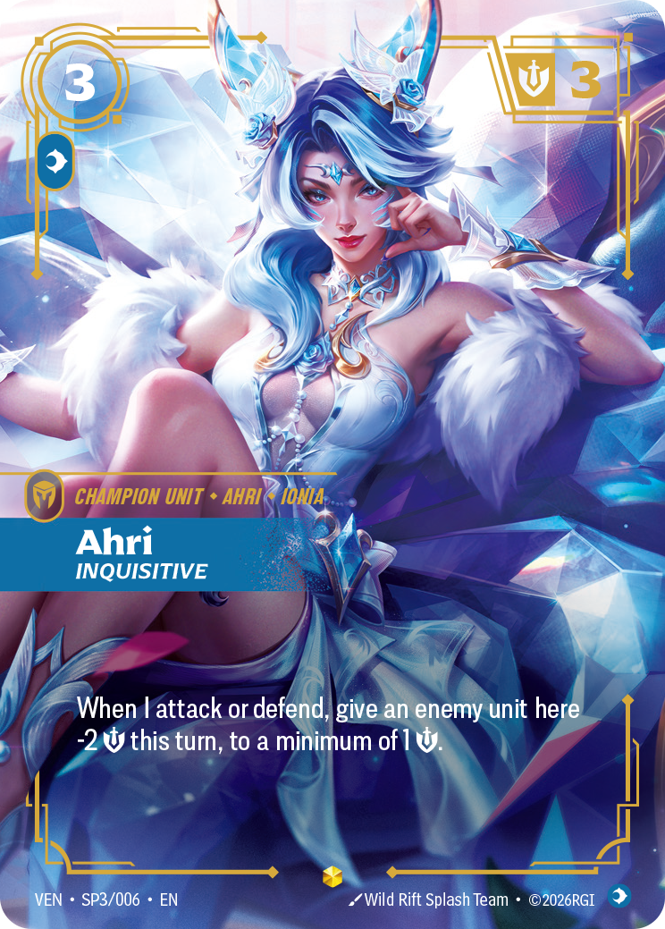 Ahri, Inquisitive (VEN-SP3/006) [Riftbound: Vendetta]