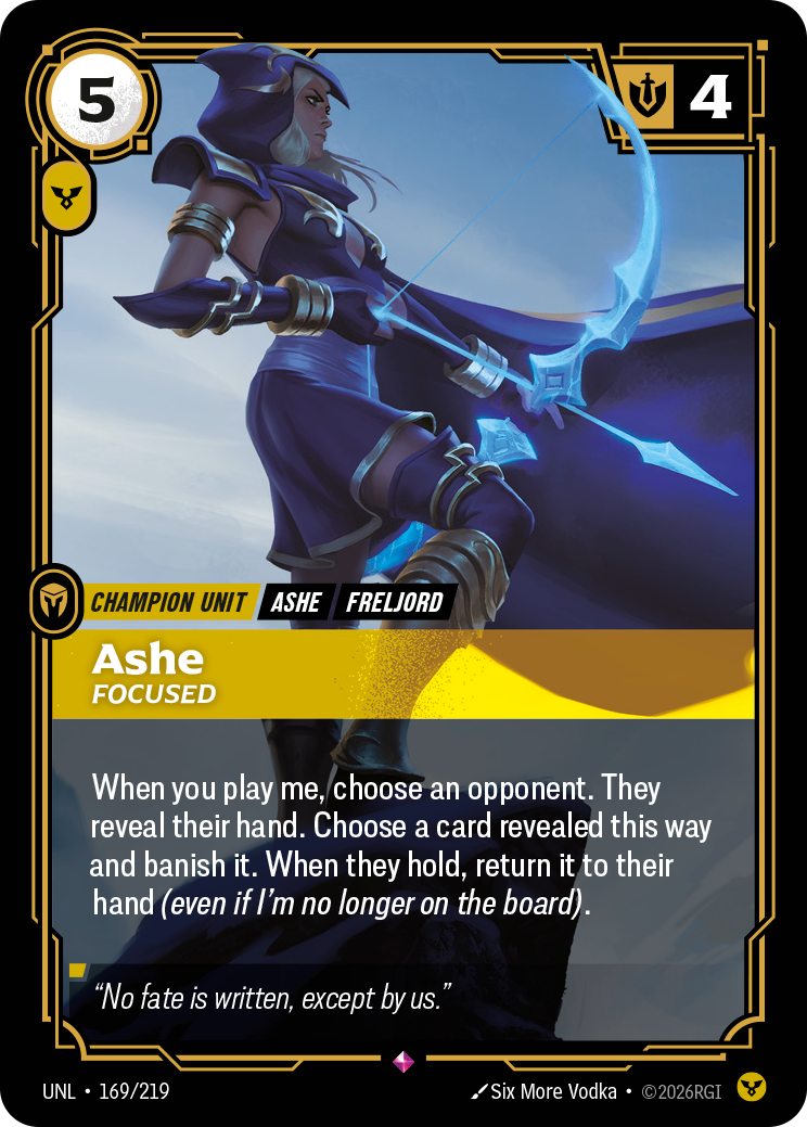 Ashe - Focused (UNL-169/219) [Riftbound: Unleashed]