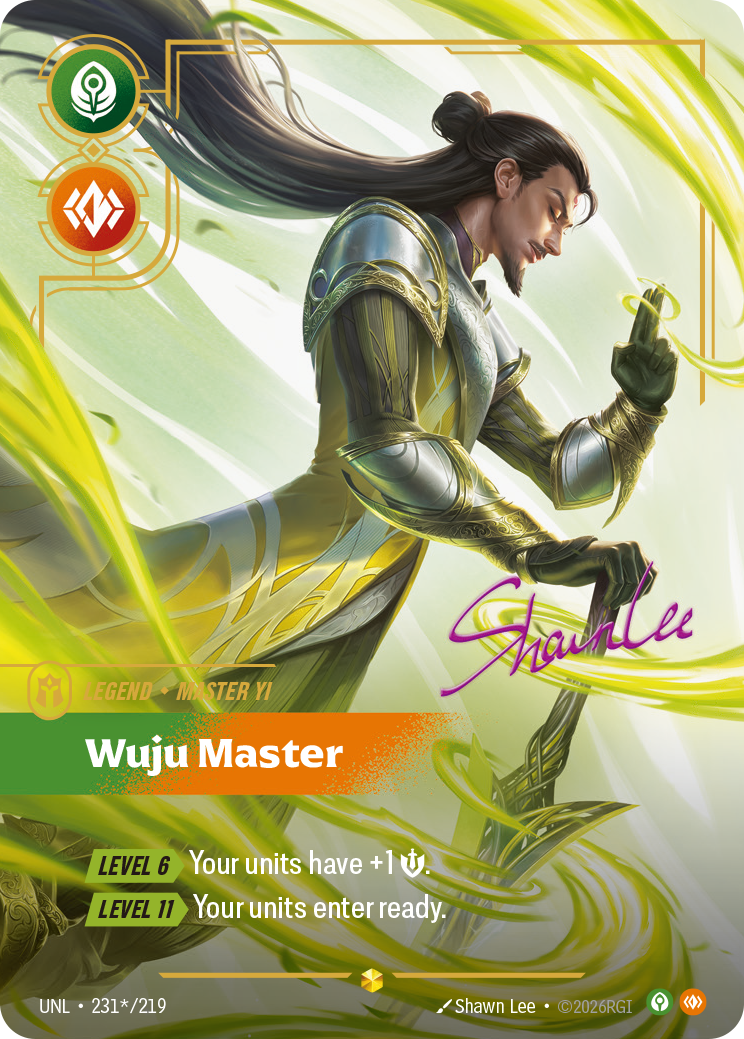 Master Yi - Wuju Master (Signature) (UNL-231a/219) [Riftbound: Unleashed]