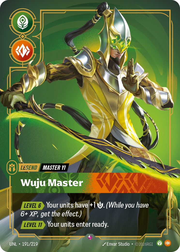 Master Yi - Wuju Master (UNL-191/219) [Riftbound: Unleashed]