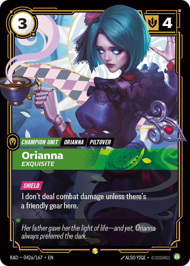 Orianna, Exquisite (Alternate Art) (RAD-042a/167) [Riftbound: Radiance]