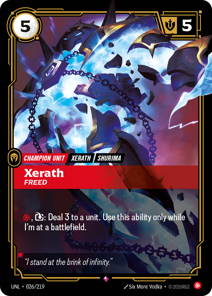 Xerath - Freed (UNL-026/219) [Riftbound: Unleashed]