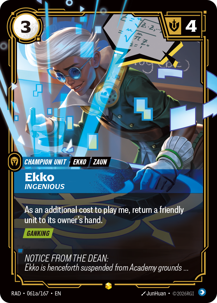 Ekko, Ingenious (Alternate Art) (RAD-061a/167) [Riftbound: Radiance]