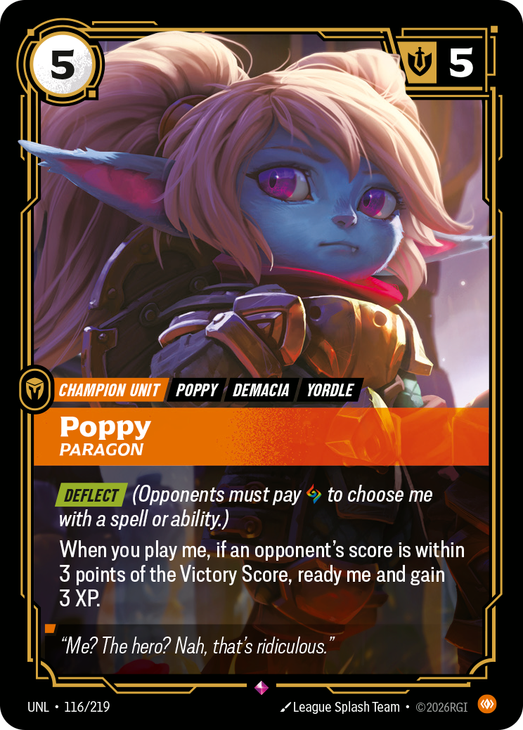 Poppy - Paragon (UNL-116/219) [Riftbound: Unleashed]