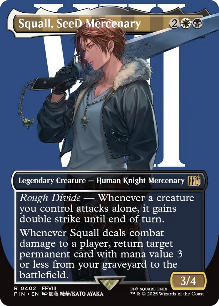 Squall, SeeD Mercenary (Borderless) [FINAL FANTASY]