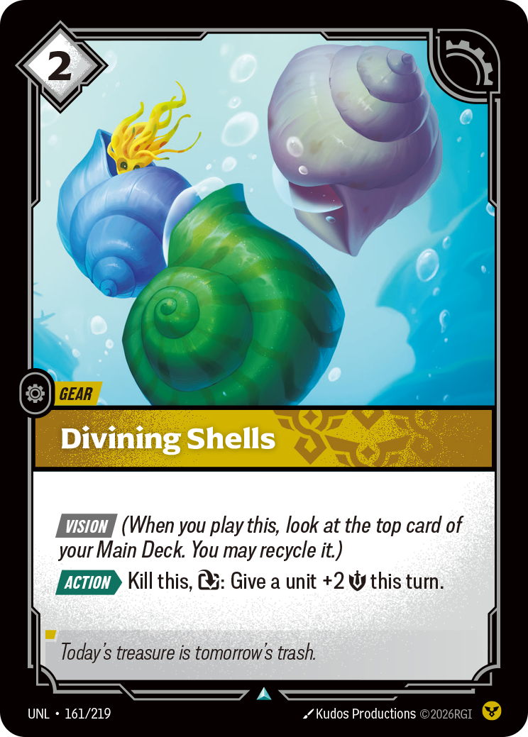 Divining Shells (UNL-161/219) [Riftbound: Unleashed]