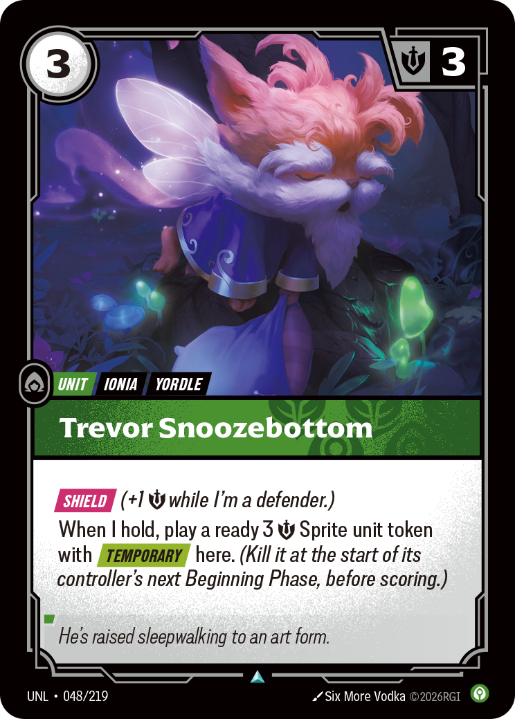 Trevor Snoozebottom (UNL-048/219) [Riftbound: Unleashed]