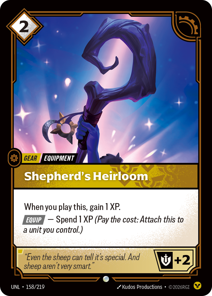 Shepherd's Heirloom (UNL-158/219) [Riftbound: Unleashed]