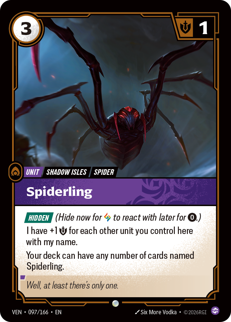 Spiderling (VEN-097/166) [Riftbound: Vendetta]