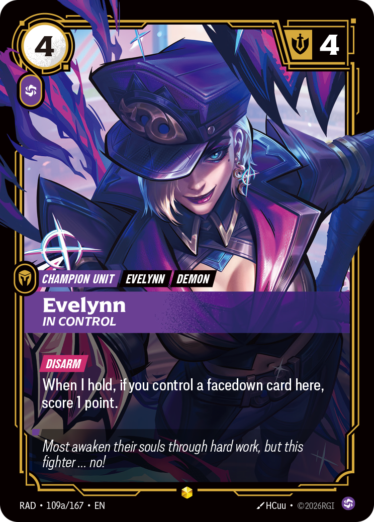 Evelynn, In Control (Alternate Art) (RAD-109a/167) [Riftbound: Radiance]