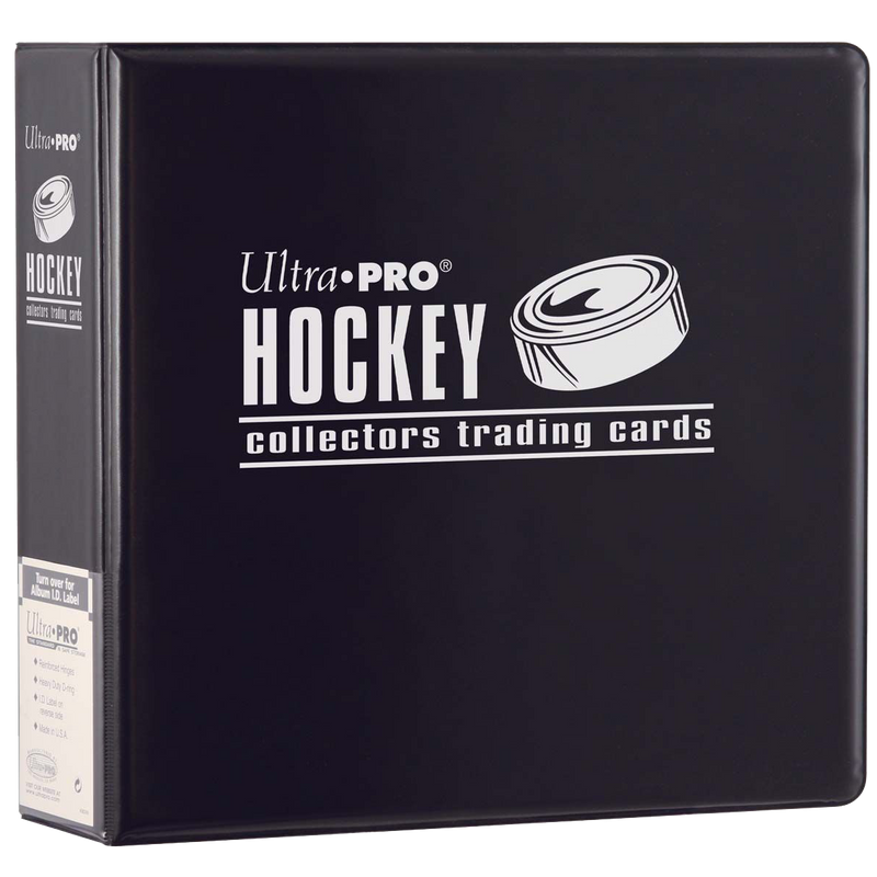 Ultra PRO: 3-Ring Binder - Hockey (Black)