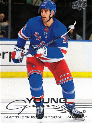 239 - Matthew Robertson - Young Guns RC [New York Rangers]