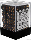 Chessex - CHX25828 - Black/Gold 36D6