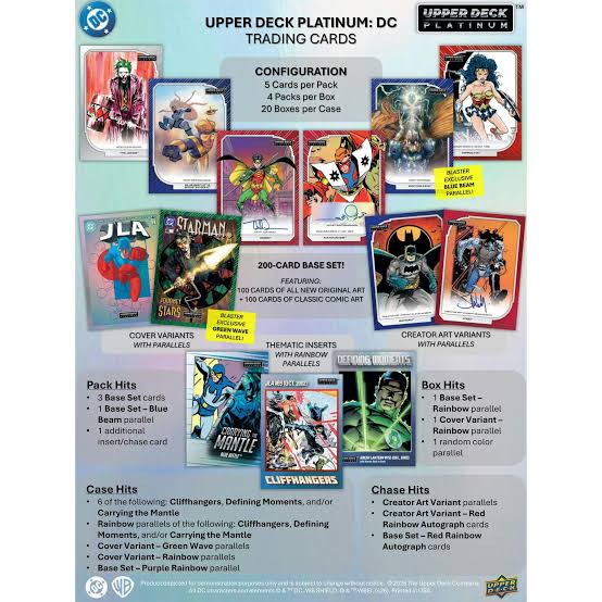 Upper Deck - 2026 DC Platinum - Hobby Blaster