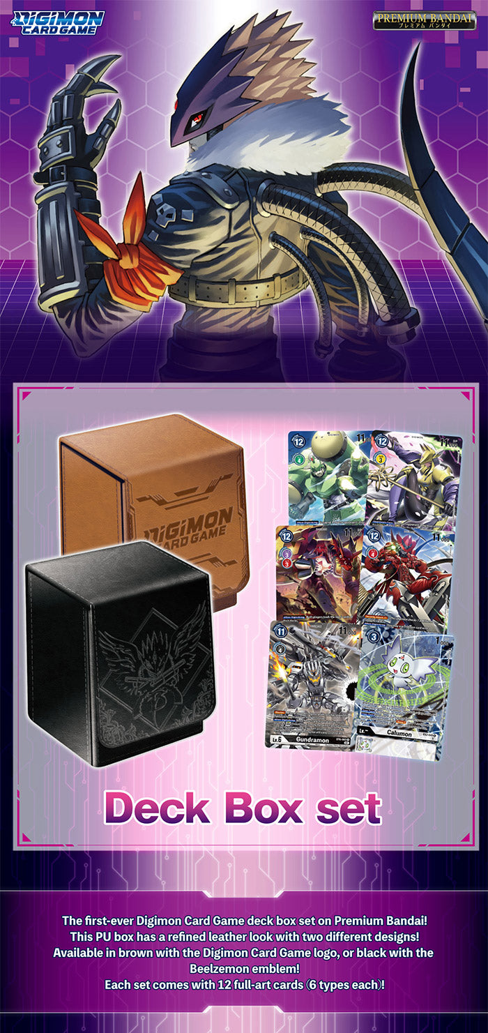 DIGIMON - BLACK (BEELZEMON) - DECK BOX SET