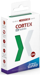 UG SLEEVES CORTEX JAPANESE SIZE GLOSSY 
GREEN 60 CT.