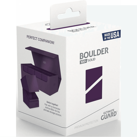 UG - Solid Boulder: Purple - 100+ Deck Box