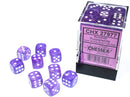 Chessex - CHX27977 - Borealis Purple/White Luminary 36D6