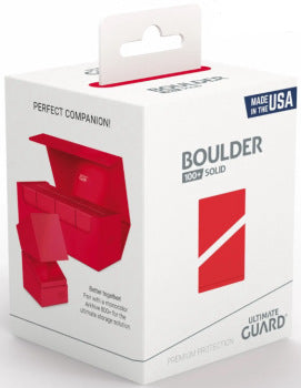 UG - Solid Boulder: Red - 100+ Deck Box