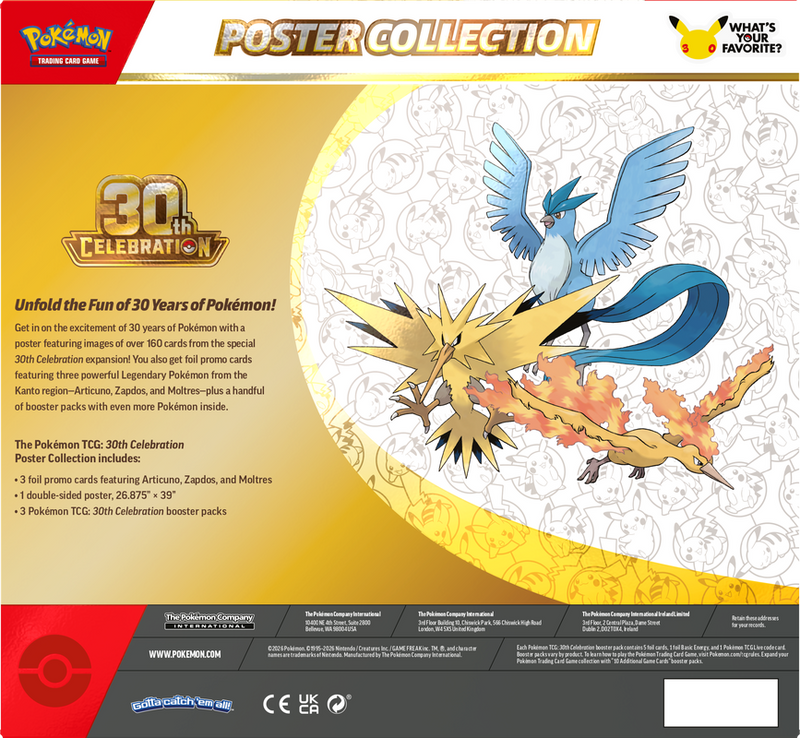 PKMN - 30th Celebration - Poster Collection (PREORDER)