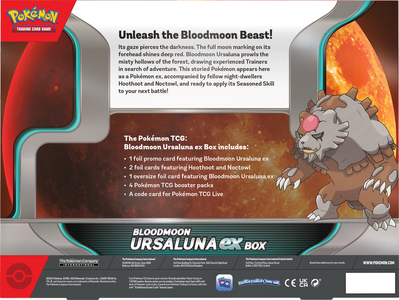 PKMN - Bloodmoon Ursaluna EX Box