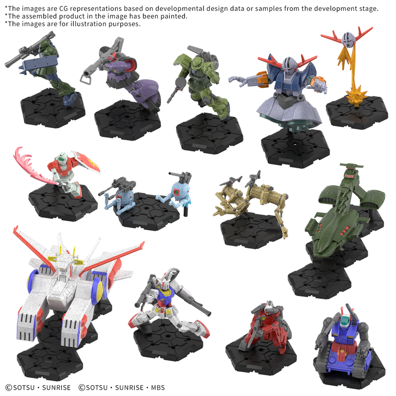 Gundam Assemble - DX01: Deluxe Set 01 - Miniatures (PREORDER)