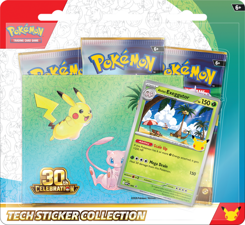 PKMN - 30th Celebration - Tech Sticker Collection (PREORDER)