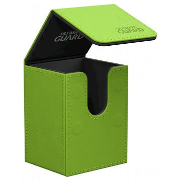 Ultimate Guard 80+ Leatherette Green Flip Deck Case