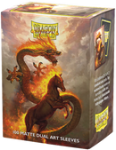 Dragon Shield 100 Pack Fire Horse Matte Dual Sleeves