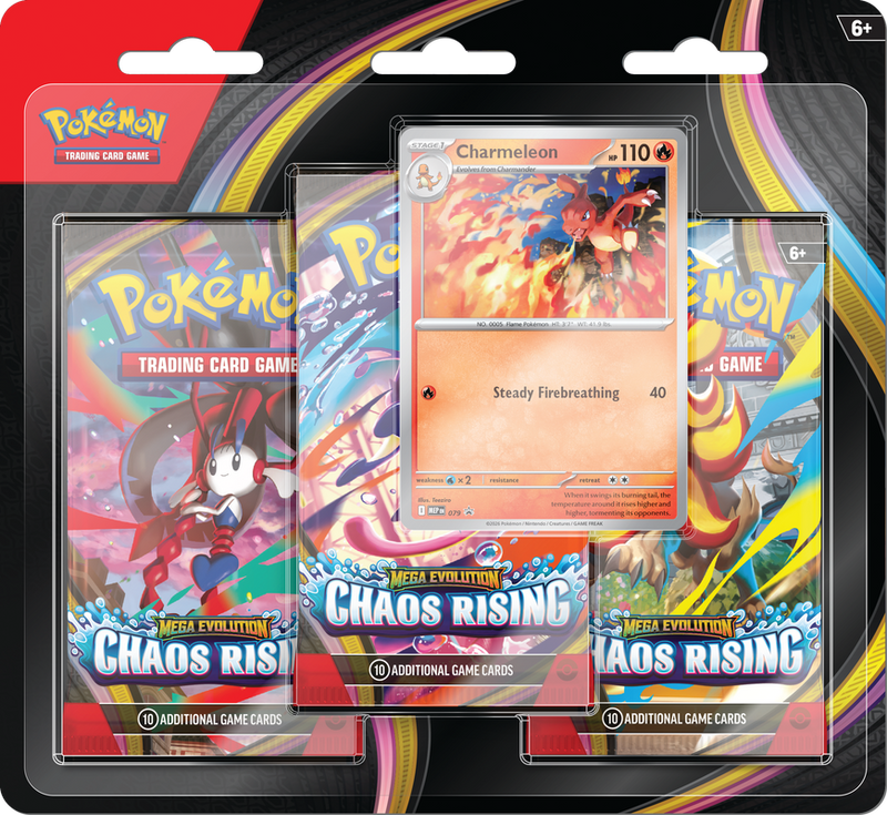 PKMN - Mega Evolution: Chaos Rising - 3-Pack Blister