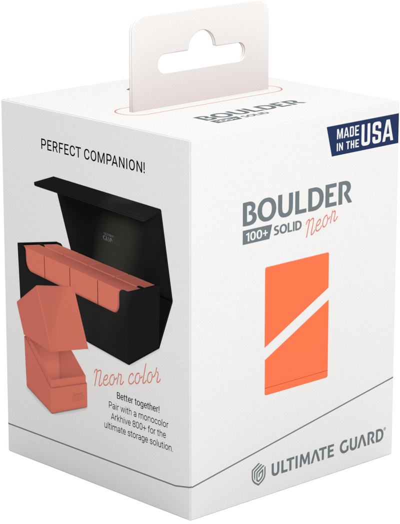 UG - Boulder 'n' Tray: Neon Orange - 100+ Deck Box