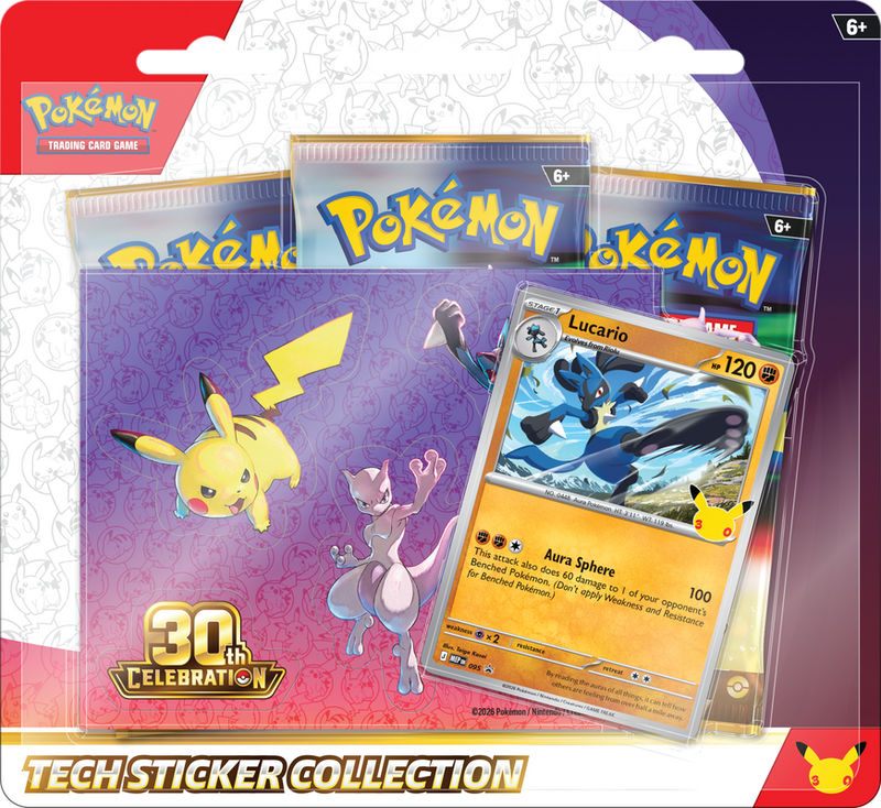 PKMN - 30th Celebration - Tech Sticker Collection (PREORDER)