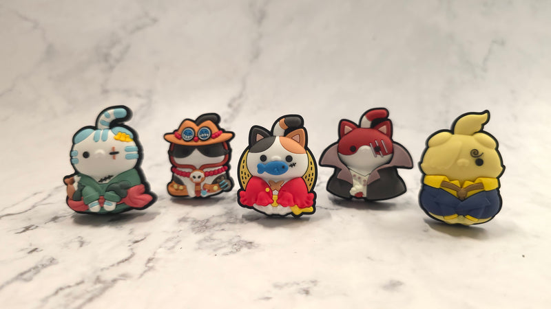 Megahouse - One Piece: Nyan Piece - Nyan Rubber Clip Mega Cat Project - 5ct Set