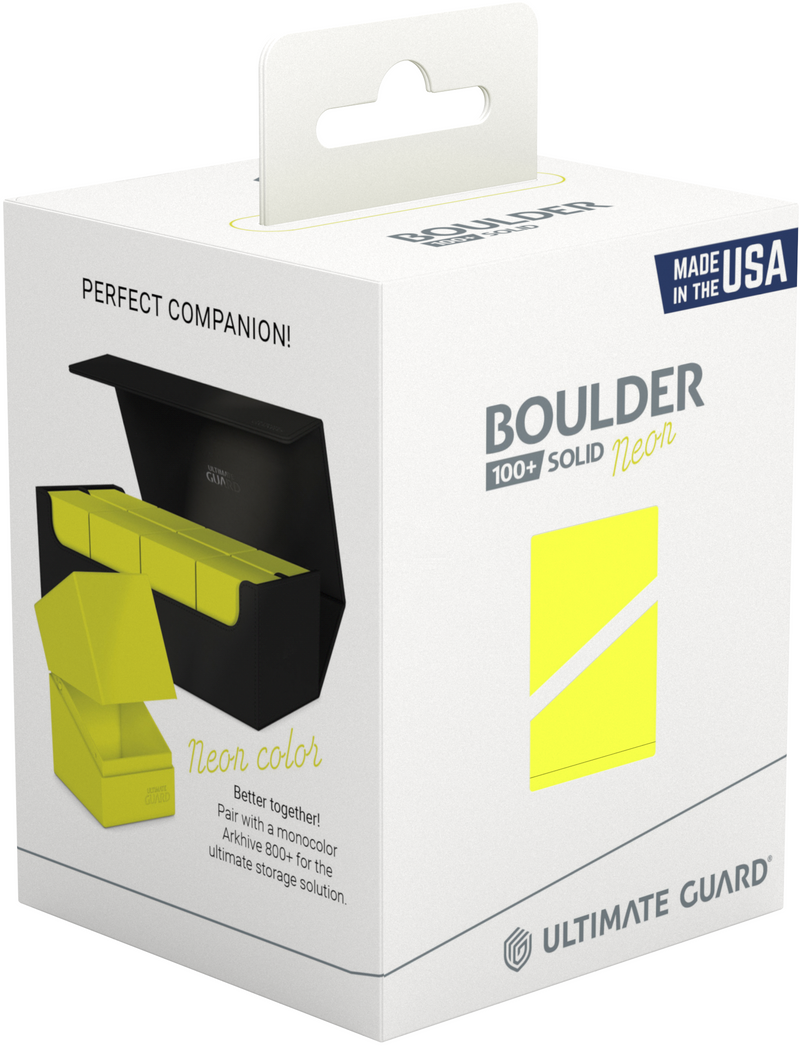 UG - Boulder 'n' Tray: Neon Yellow - 100+ Deck Box