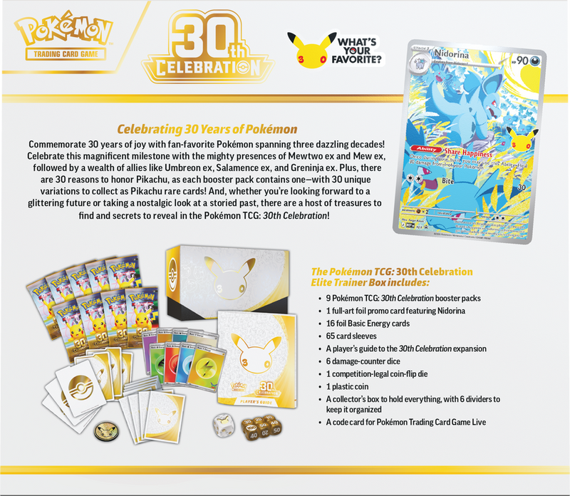 PKMN - 30th Celebration - Elite Trainer Box (PREORDER)
